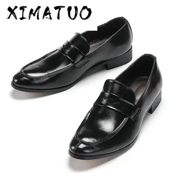 

plus size moccasins men leather social adult brand dress luxury fashion driving designer mens shoes casual #1751