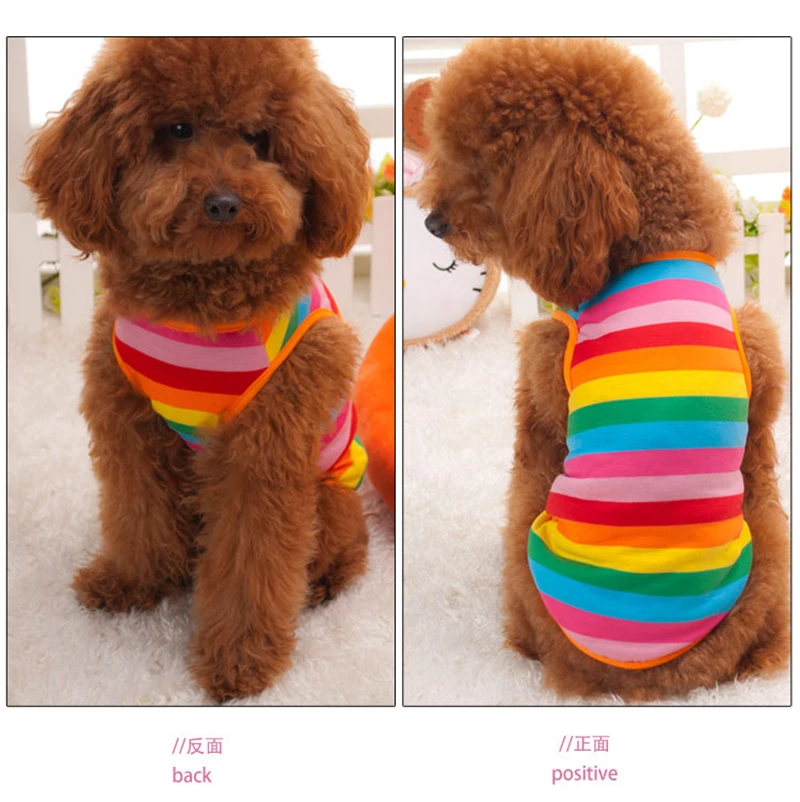 Милая собака одежда Весенняя футболка мягкая одежда для собак Одежда для домашних животных, летняя хлопковая рубашка повседневные пальто для маленькой собаки чихуахуа