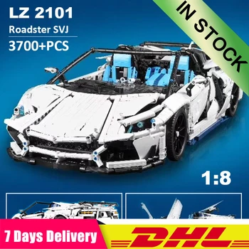 

IN Stock LZ2101 3700 Pcs Racing Car Technic MOC-17698 Super Sport Car Building Block Bricks Kid Toys