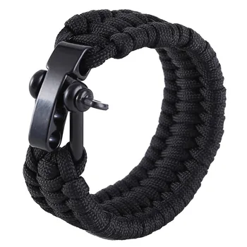 

Outdoor Protection Paracord Bracelet Survival Gear Kit Tactical Emergency Gear Multinational Hiking Camping Fishing Accessories