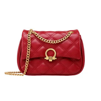 

TOUTOU 2019 New Classic Rhomboxed Premium Chain Satchel Single-shoulder Crossbody Bag