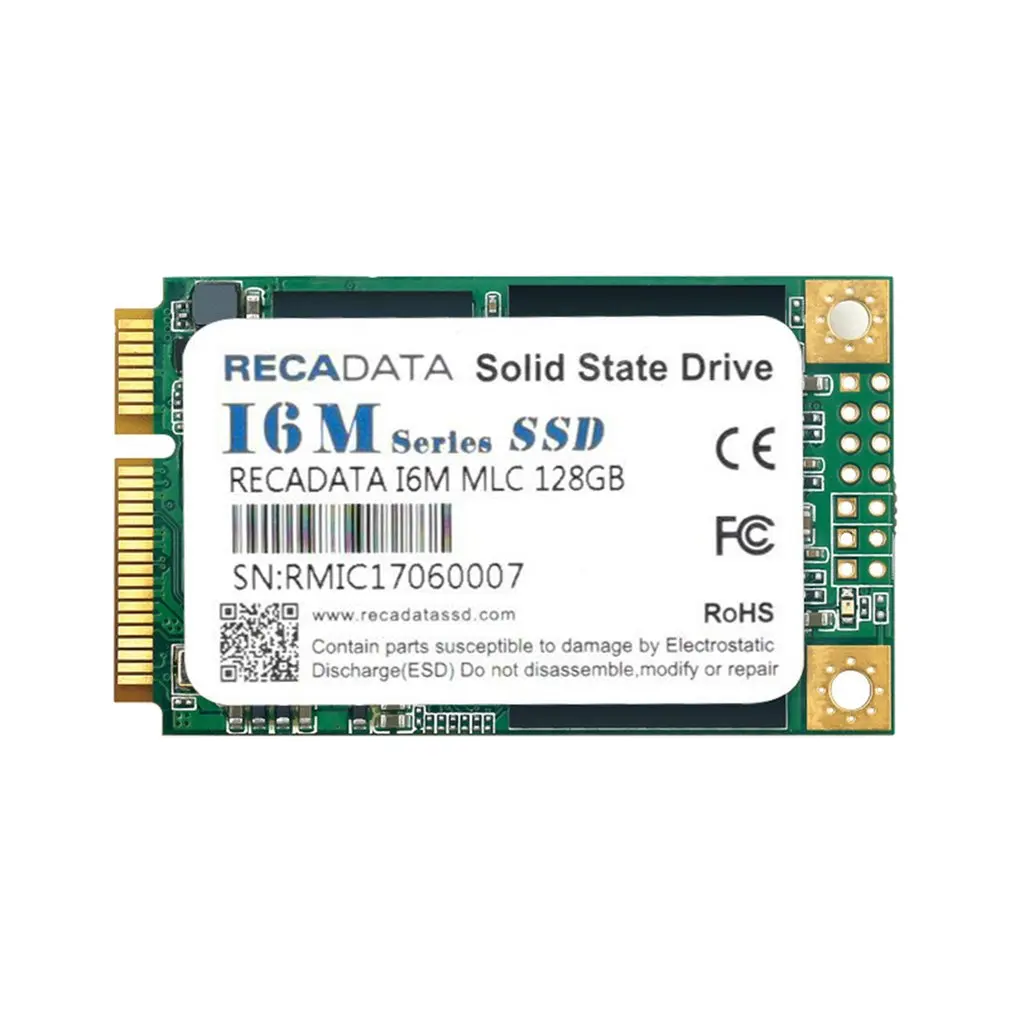 Твердотельный накопитель RECADATA SSD 128GB MSATA III MLC Flash для Mac OS для Windows 10 для Windows 7 для Windows 8 для Windows Vista