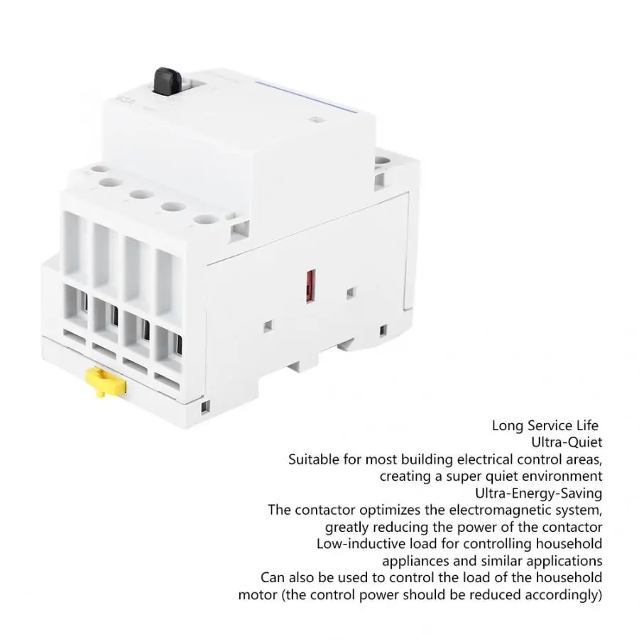 Бытовой ac модульный контактор BCH8-63M 230V 4P 63A бытовой AC модульный контактор с ручным управлением переключатель электрический