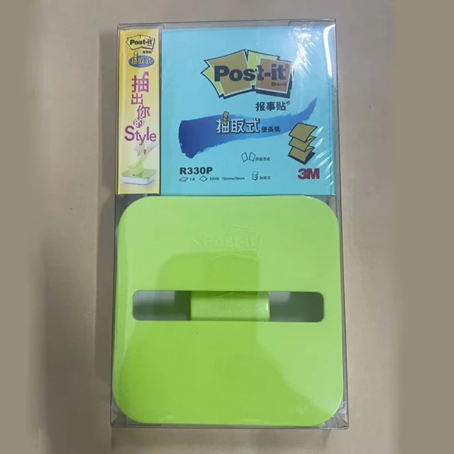 Post-it Notes White Bear Dispenser with 2 Pads of Super Sticky Z-Notes in Aquawave Colour 45 Sheets/pad 76mm x 76mm 