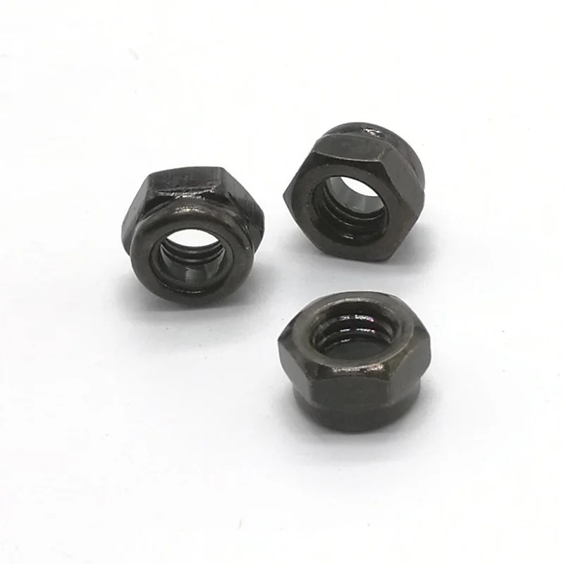 Black Zinc 25 шт. M2 M3 M4 M5/6 M8 DIN985 оцинкованный углеродистый Сталь покрытие черные, оцинкованные нержавеющая сталь 304 самоблокирующиеся гайки с шестигранной головкой нейлоновая фиксирующая гайка - Цвет: Black Zinc
