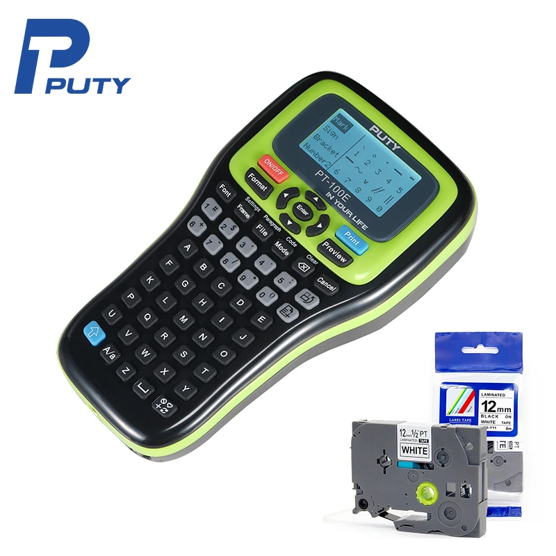 PUTY New arrival PT-100E sticker label printer Auto cutting label printers handheld portable label printer mini printer cheap