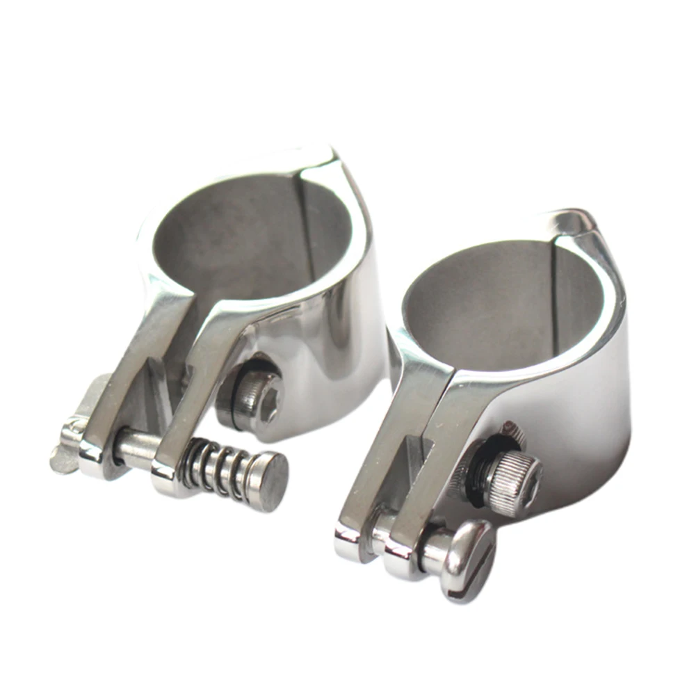 Yacht Practical Stainless Steel Accessories Boat Top Jaw Slide Marine Replacement Rustless Hardware Direct Fit Pipe Clamp