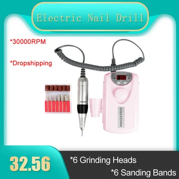 

30W/24W 30000RPM Electric Nail Drill Set Nail Polishing Machine Pen Electric Armor Portable Nail Drill Machine HandpieceManicure