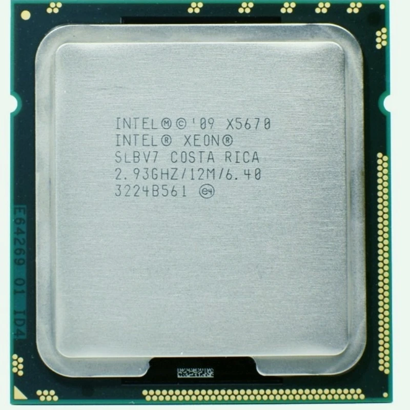 Процессор Intel Xeon X5670 2 93 ГГц LGA 1366 12 МБ L3 Cache шестиядерный серверный ЦПУ процессор |
