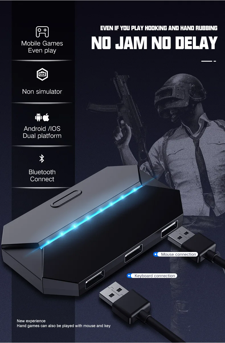 Для PUBG мобильный телефон игровой контроллер мыши Клавиатура Battledock конвертер