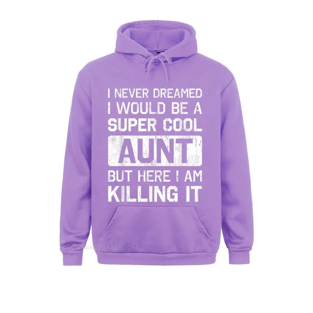 Super Cool Aunt Killing It T-Shirt Funny Aunt Shirt__B13037 Rife Personalized Sweatshirts  Long Sleeve Hoodies for Boys Sportswears Summer/Fall Super Cool Aunt Killing It T-Shirt Funny Aunt Shirt__B13037purple