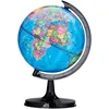 Globo de escritorio giratorio para niños, mapa del mundo, enseñanza, HD, PVC, Atlas de la tierra, geografía, juguete, ornamento educativo, 14,2 Cm/10,6 cm ► Foto 1/6