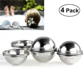 

8pcs Stainless Steel Bath Bomb Mold Sturdy Bath Salt Bomb Mold for Crafting