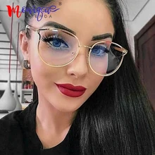 Fashion TR90 frame classic cat eye metal frame glasses women men luxury vintage style optical glasses for reading