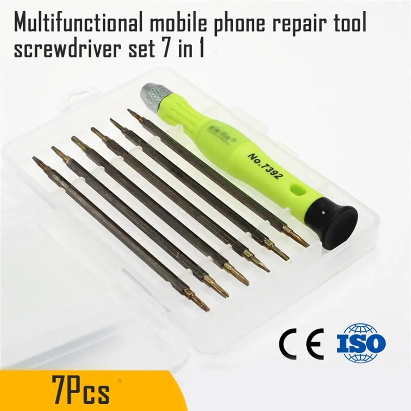 

7 in 1 Multifunction Mobie Phone Repair Tool Precision Screwdriver Set Household Repairing Kit phone repair tools with Case