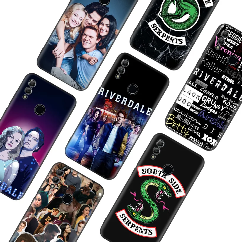 ТВ ривердейл черная крышка чехол для телефона для huawei Y9 Y5 Y6 Y7 Honor 10 9 Lite 9X8X8 S 8A фотоаппаратов моментальной печати 7S 7A 10i 20i V20 Coque Капа