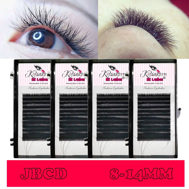

0.05/0.07/0.1/0.15mm individual eyelash extension Silk Mink Individual Lashes Eyelash Individual Nature Long False Eye Lashes