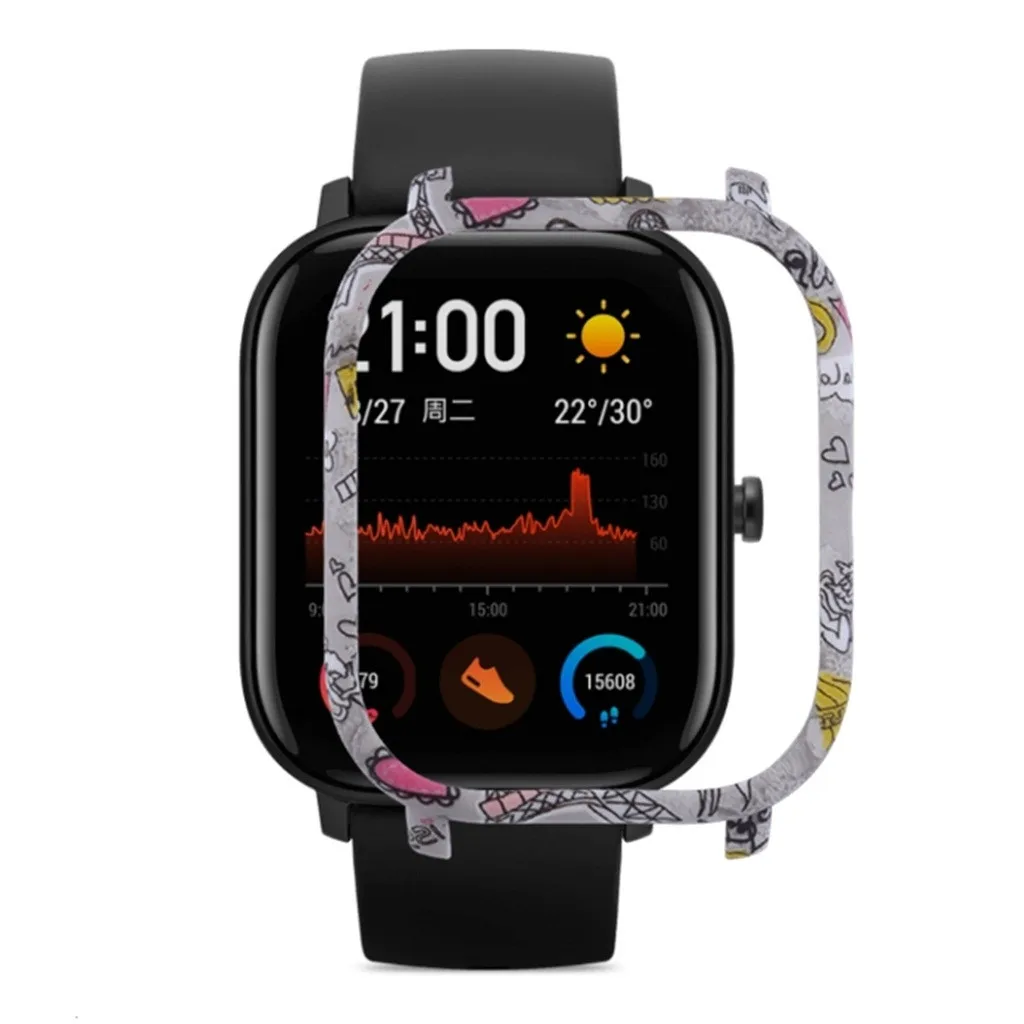 Протектор для часов PC чехол оболочка рамка для Xiaomi Huami Amazfit GTS часы защитный чехол защитная рамка оболочка - Цвет: K