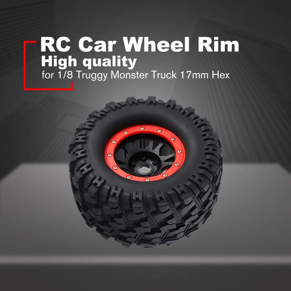 

2PCS AUSTAR 3013R Wheel Rim Tire for Redcat Hsp Kyosho Hobao Hongnor Team Losi GM HPI 1/8 Truggy Monster Truck 17mm Hex Rubber