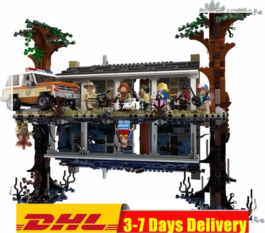 

IN Stock DHL New Stanger Things Compatible Legoinglys 75810 The Upside Down Building Blocks Bricks Christmas Toys Gifts 25010