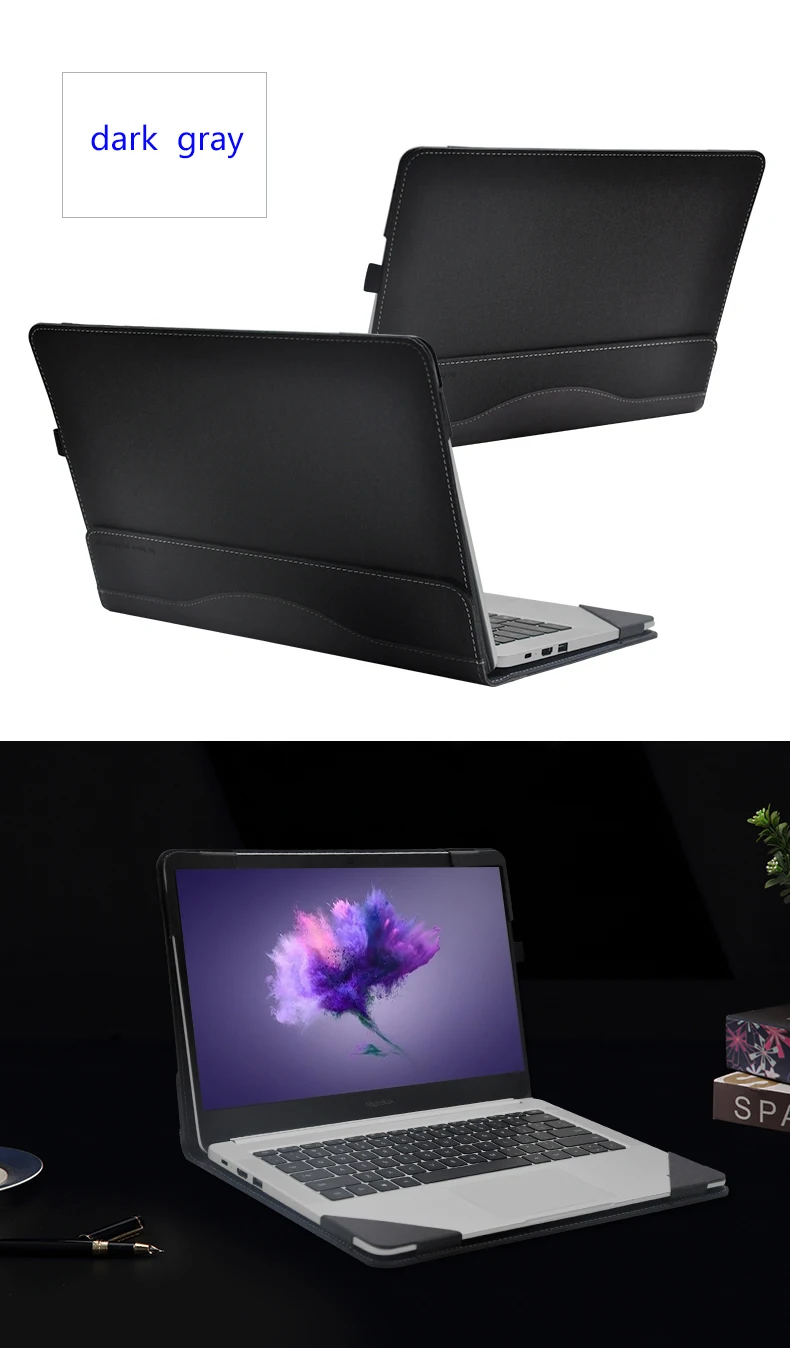 Чехлы для ноутбуков HuaWei Honor MagicBook 14 Сплит Портативный PU кожаный защитный чехол для Honor MagicBook 1" ноутбук рукав