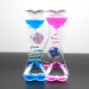 Acrylic Double stress reliever Toys Heart Liquid Motion Drip Oil Hourglass Timer Clock Kids Toy Gift Home Decoration Crafts 1