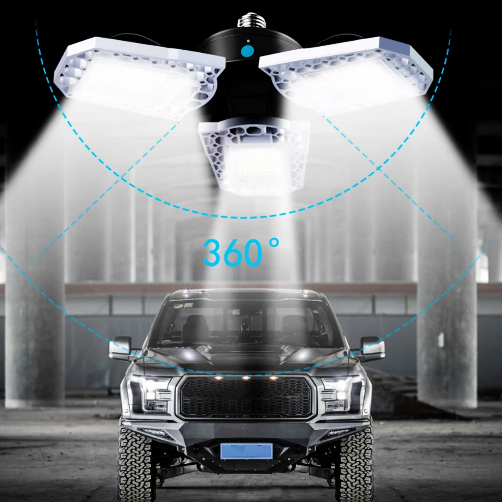 UO светодиодный светильник для гаража AC 110 277V E26/E27 60W 80W 100W гаражный