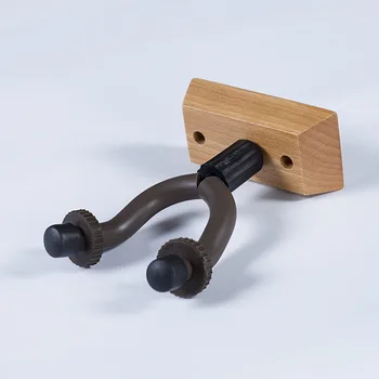 

Guitar Wall Rack Solid Wood Base Violin Ukulele Rack Bass Hanger Wall-Mounted Support