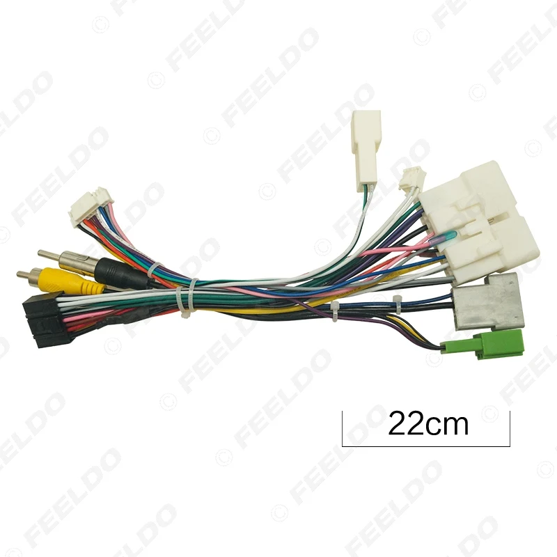 16 pin Car stereo wire Harness power cable canbus For Isuzu