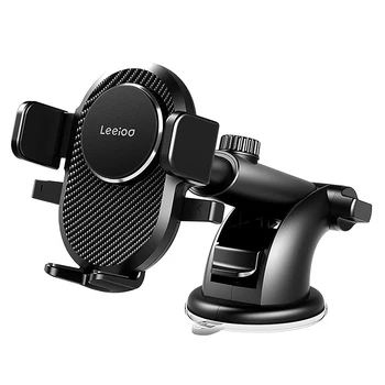 

LEEIOO Universal Car Phone Mount, Universal Cell Phone Holder for Car Dashboard, Windshield, with One-Click Release Function