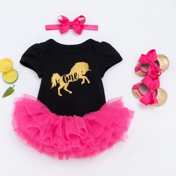 

Baby Girls Clothing Sets Brand Kid Girl 1st Bithday Party Suits for Girls Clothes Outfit Set Infants Soft Cotton Romper+Headband