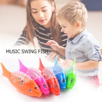 

Simulation Swimming Electric Fish Toy Sound Educational Toys for Children Gift Kids LED Lighting Music Interaction Toys