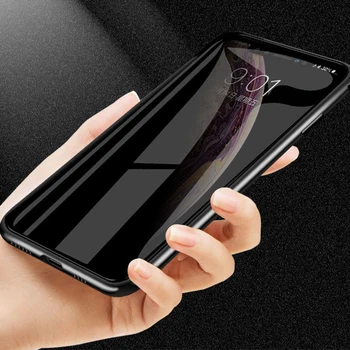 

Magnetic Tempered Glass Privacy Metal Phone Case For Xiaomi Redmi Note7 Note7Pro Note 7 360 Magnet Antispyware Protective Case