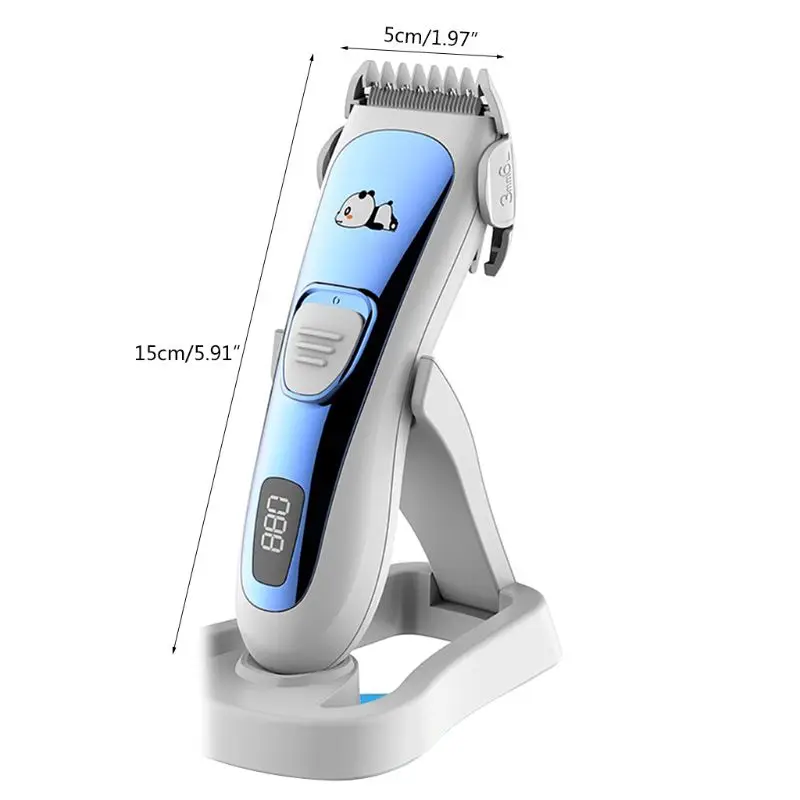  Household Kids Hair Clipper Set Infant Children Head Razor Rechargeable Mute Hair Trimmer Tools