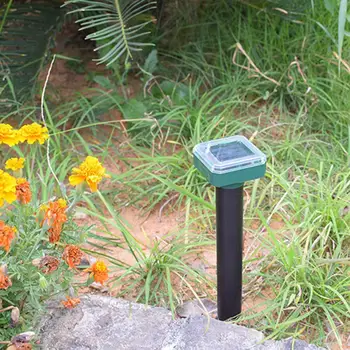 

1pcs Solar Powered Ultrasonic Sonic Mouse Mole Pest Repellent Lamp Outdoor Rodent Garden LED Light Yard Yard Repeller Repel H7H6