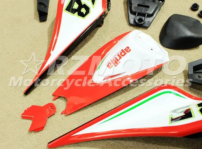 Полный мотоцикл полный комплект обтекателя для Aprilia RSV4 1000 2010 2011 2012 2013 впрыска ABS Пластик изготовленный на заказ 58