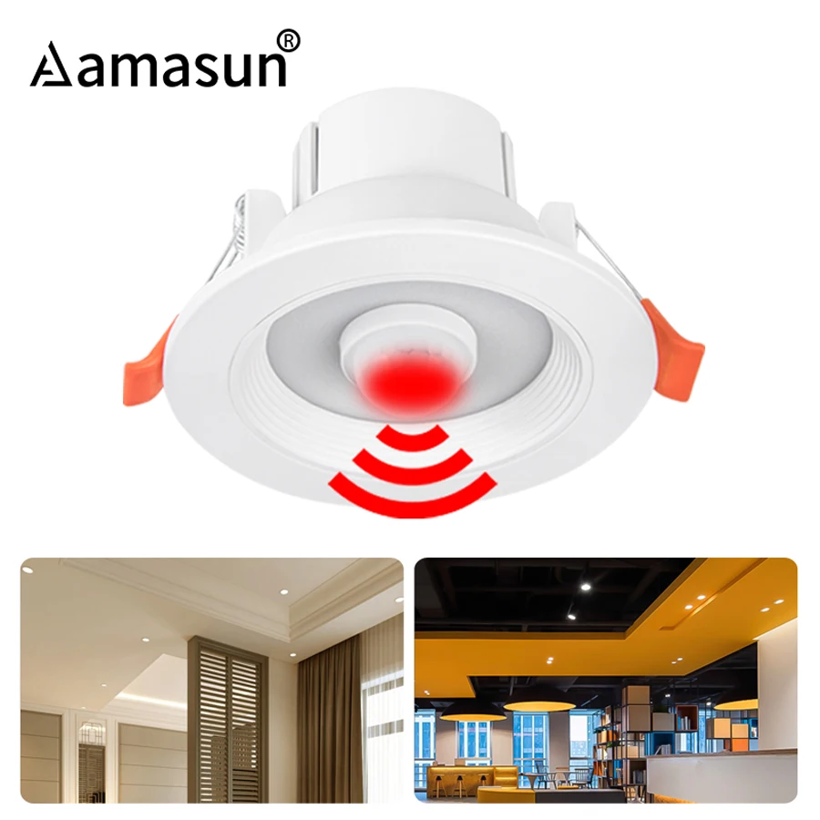 NO Flicker PIR Motion Sensor LED Downlight Spot Light 85265V 5W 10W