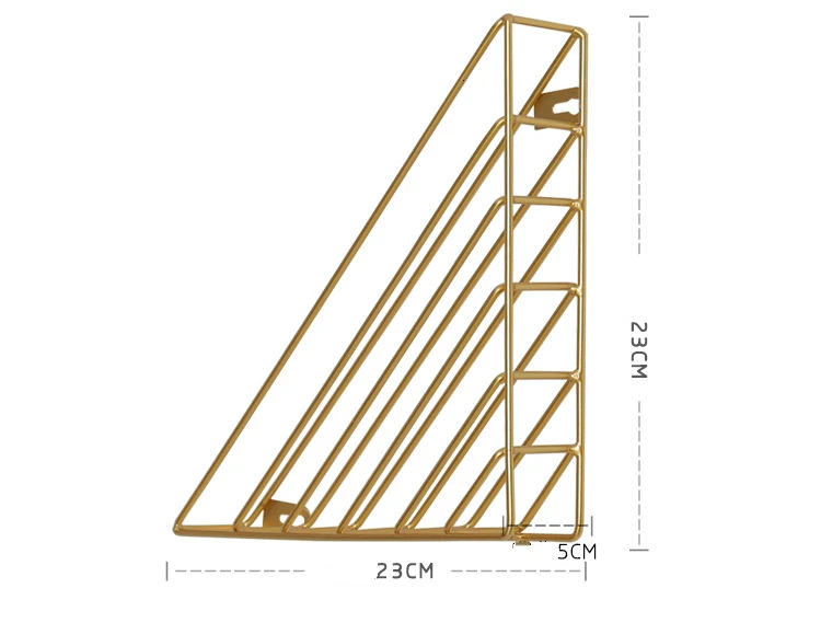 Органайзер для файлов треугольная железная настенная книжная полка журнал Газета Держатель художественный Настольный органайзер стойка 2-pack