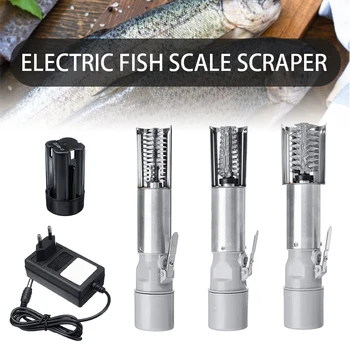 

120W Portable Cordless Electric Fish Scaler Fishing Scraper Clean Fish Stripper Scale Remover Descaler Waterproof Cleaning Tool
