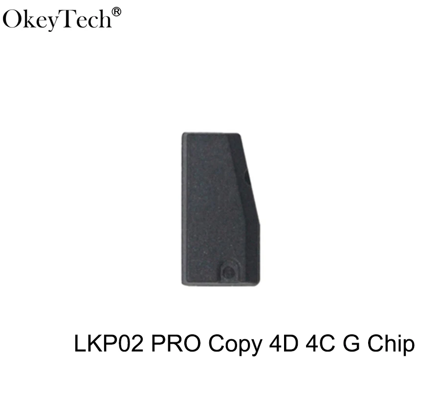 OKEYTECH 5PCS LKP02 PRO CLONE 4C 4D G CARBON TRANSPONDER CAR KEY CHIP FOR FORD TOYOTA CHRYSLER VIA TANGO OR KEYLINE 884 MACHINE