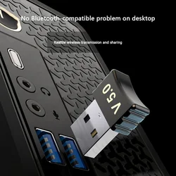Receptor sem fio usb audio aux receptor usb bluetooth compatível com 5.0 adaptador receptor sem fio áudio usb dongle adaptador sem fio