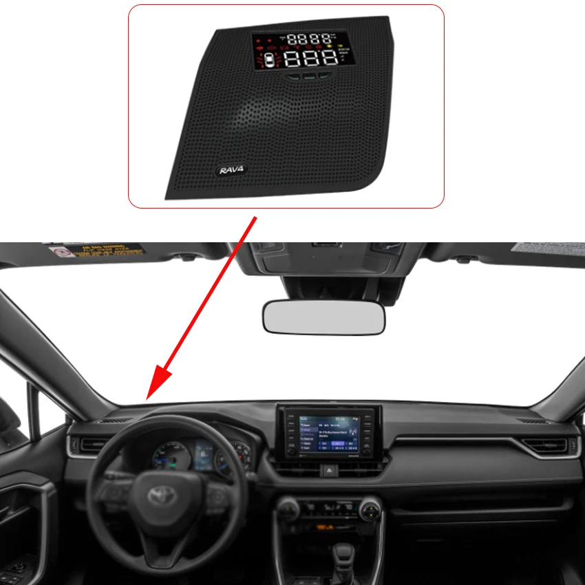 ڵ  HD ÷ HUD, Ÿ RAV4 2020  ׼,   ȭ 溸 ý  