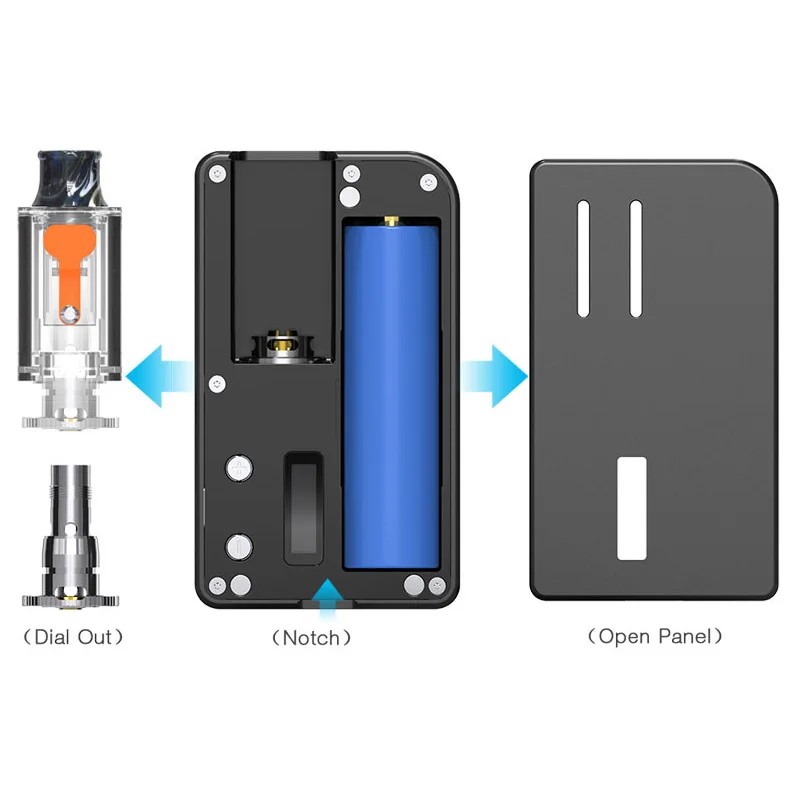 Aspire Mulus комплект 4,2 мл Vape Pod 80 Вт Подходит катушка Nautilus bvc Tigon катушка электронная сигарета комплект pk Breeze NXT Pod Kit