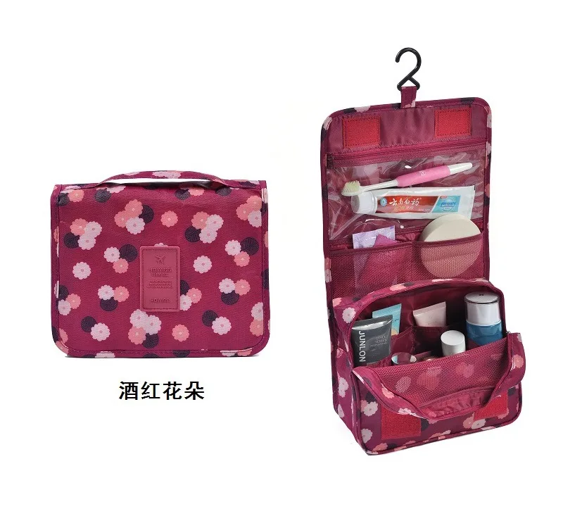 Бургундия 20 PCS PER PACK women cosmetic hanging bag water resistant travel wash bag travel cosmetic storage fold hang toiletry makeup bag - Цвет: Бургундия