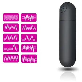 USB Rechargeable 10 Speed Mini Bullet Vibrator Sex Toys for Women Clit Stimulator Dildo Vaginal Massage Female Masturbator 18+ 2