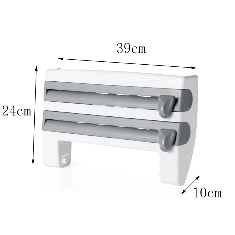 Кухонный держатель для бумажных полотенец, алюминиевая пленка, резак для обертывания, тастик, диспенсер для резки фольги, обертывание, кухонная полка, настенная вешалка