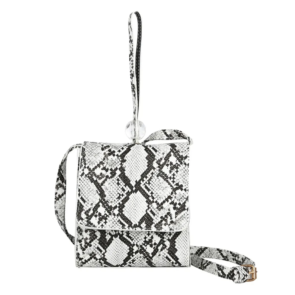 

New 2020 Fashion Women Snake Grain Crossbody Wild Simple Messenger Shoulder Bags Popular Bags In Europe And America 0101