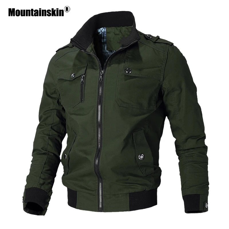  Mountainskin Casual Jacket Men Spring Autumn Army Military Jackets Mens Coats Male Outerwear Windbr