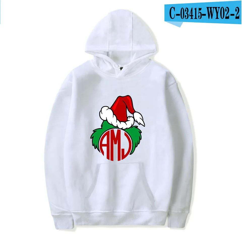 Новые толстовки с принтом из фильма The Grinch для мужчин/женщин, толстовки унисекс, спортивный костюм, повседневные пуловеры, уличная толстовка с капюшоном, лидер продаж, топы - Цвет: 2D