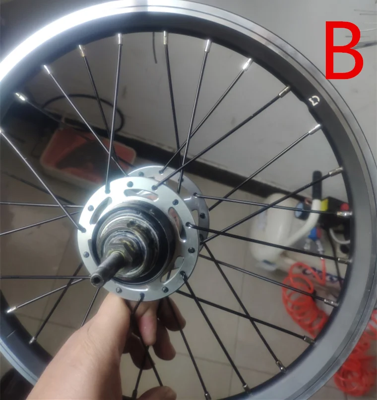 QICYCLE EF1 Оригинальное автомобильное заднее колесо загрузка спиц предварительно